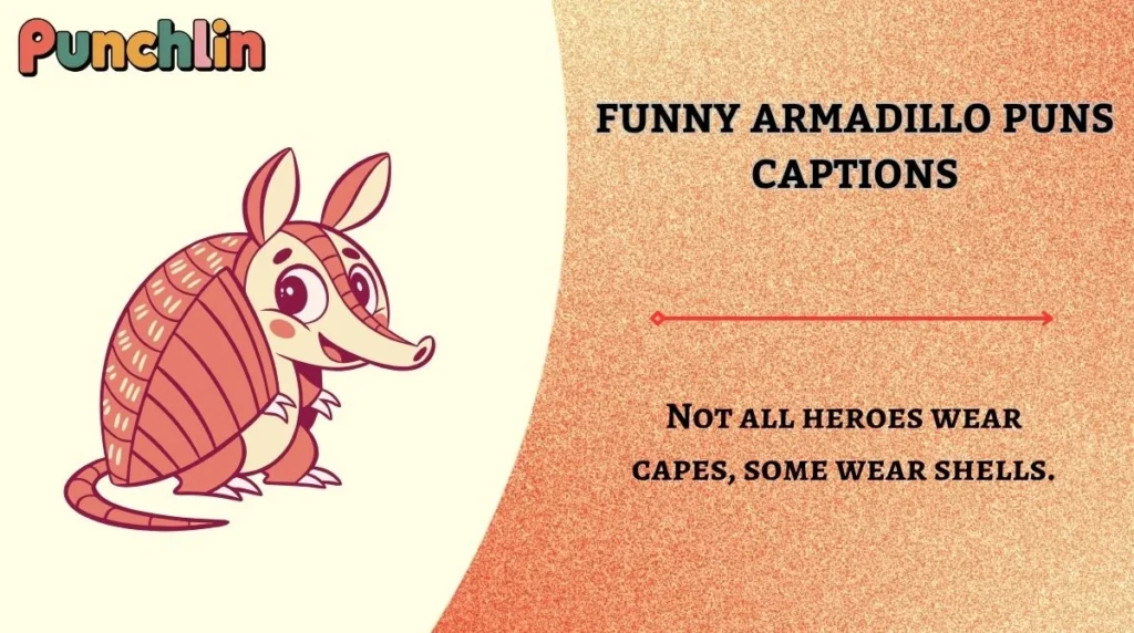 Funny Armadillo Puns Captions