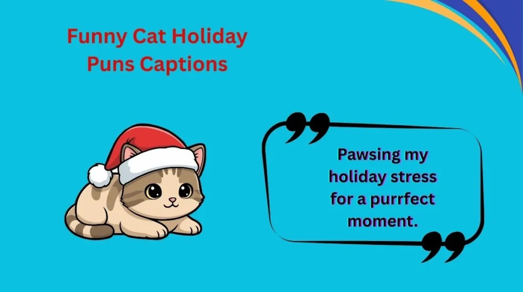 Funny Cat Holiday Puns Captions