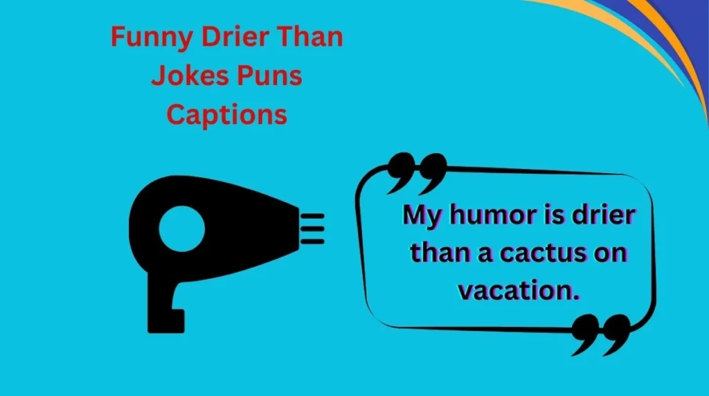 Funny Drier Than Jokes Puns Captions