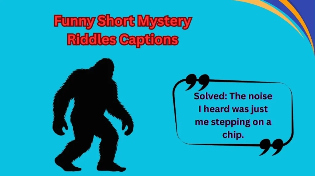 Funny Short Mystery Riddles Captions
