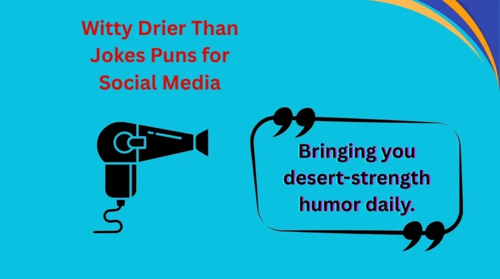 Witty Drier Than Jokes Puns for Social Media