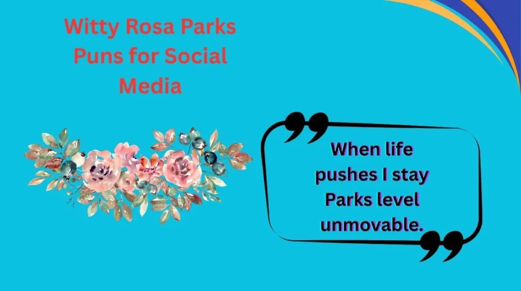 Witty Rosa Parks Puns for Social Media
