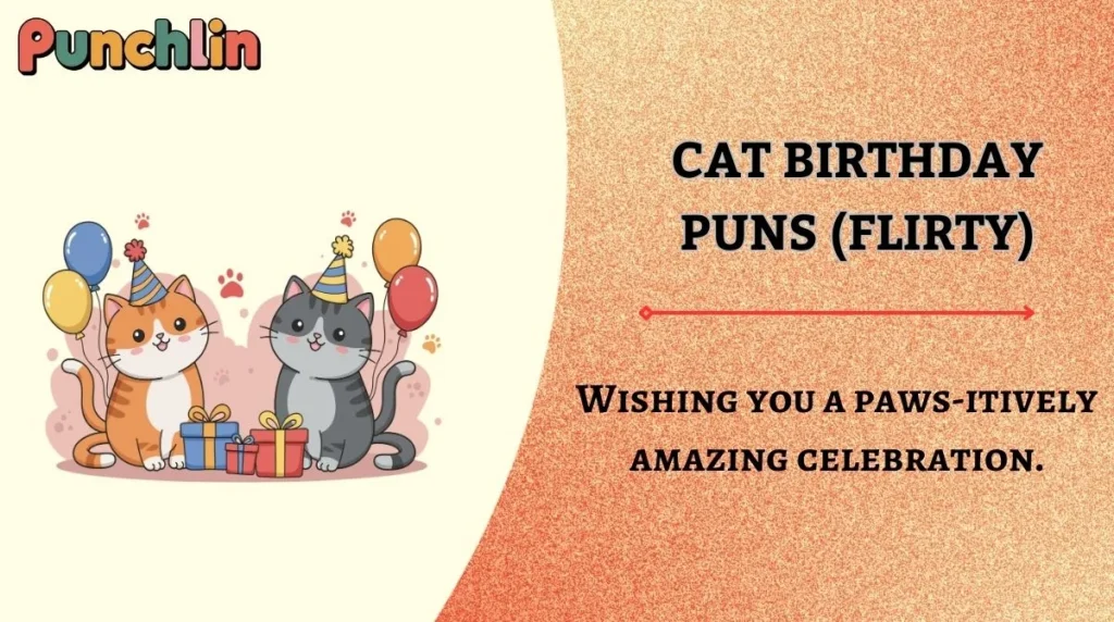 Cat Birthday Puns (Flirty)