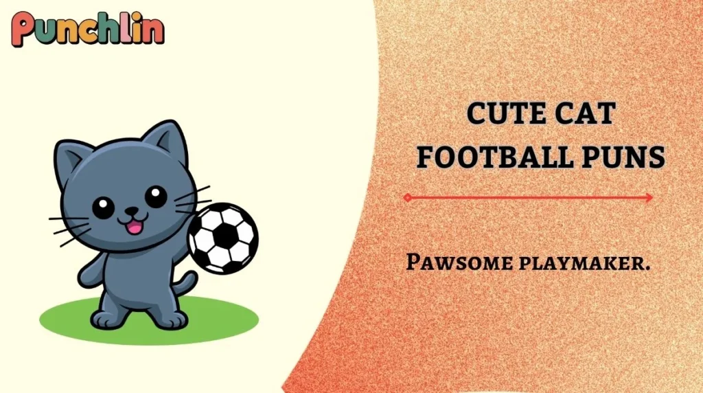Cute Cat Football Puns