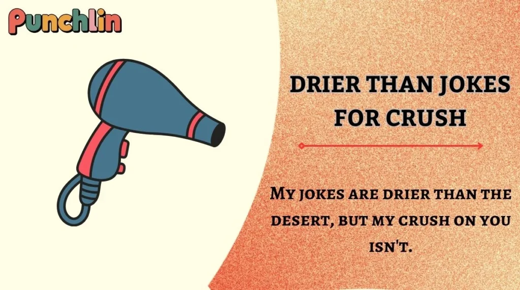 Drier Than Jokes for Crush