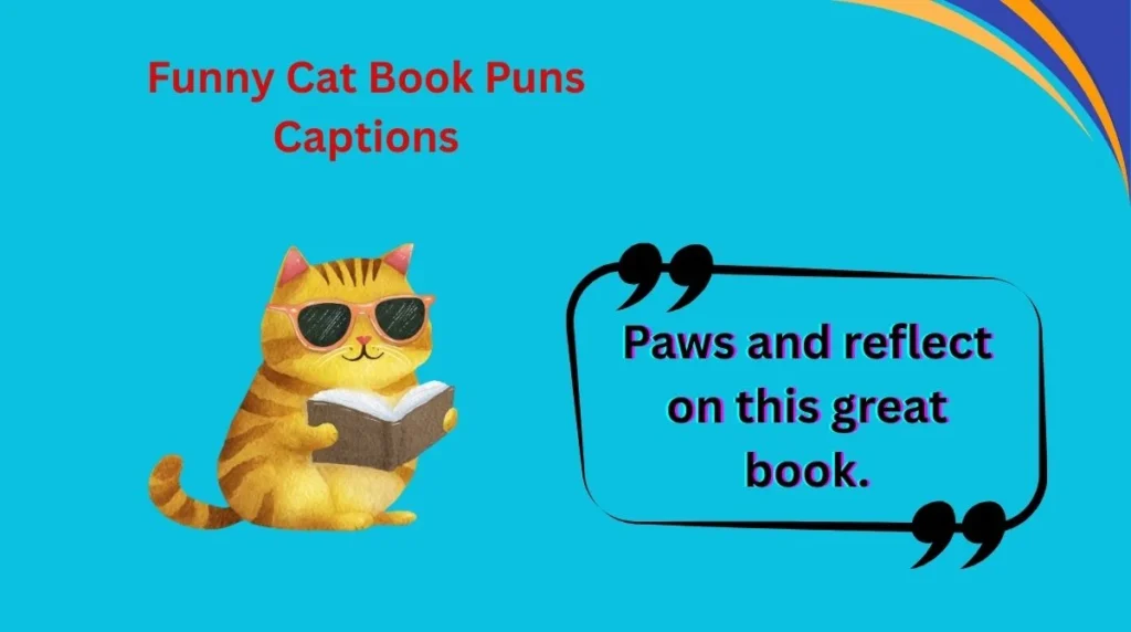 Funny Cat Book Puns Captions
