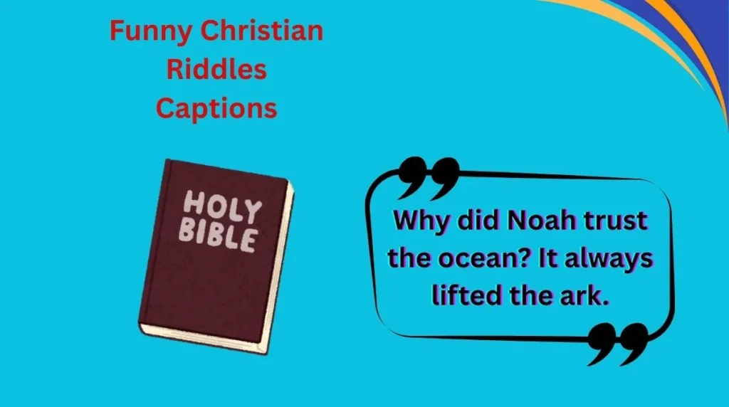 Funny Christian Riddles Captions