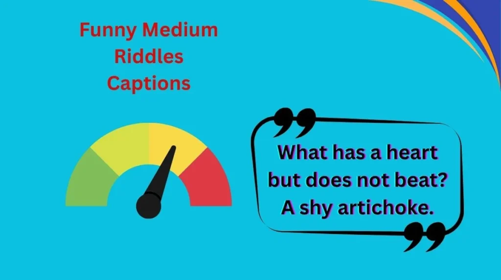 Funny Medium Riddles Captions