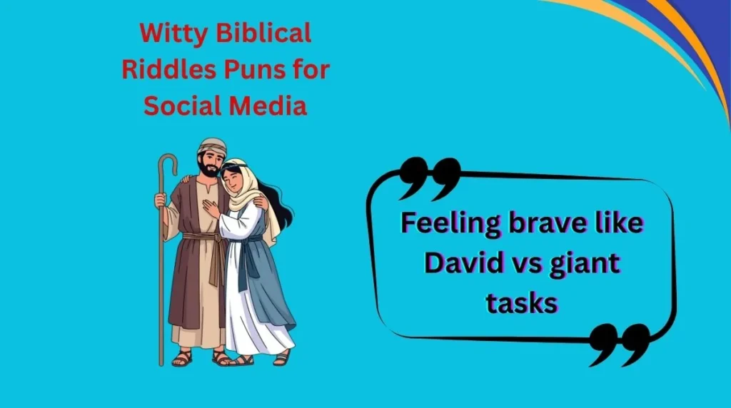 Witty Biblical Riddles Puns for Social Media