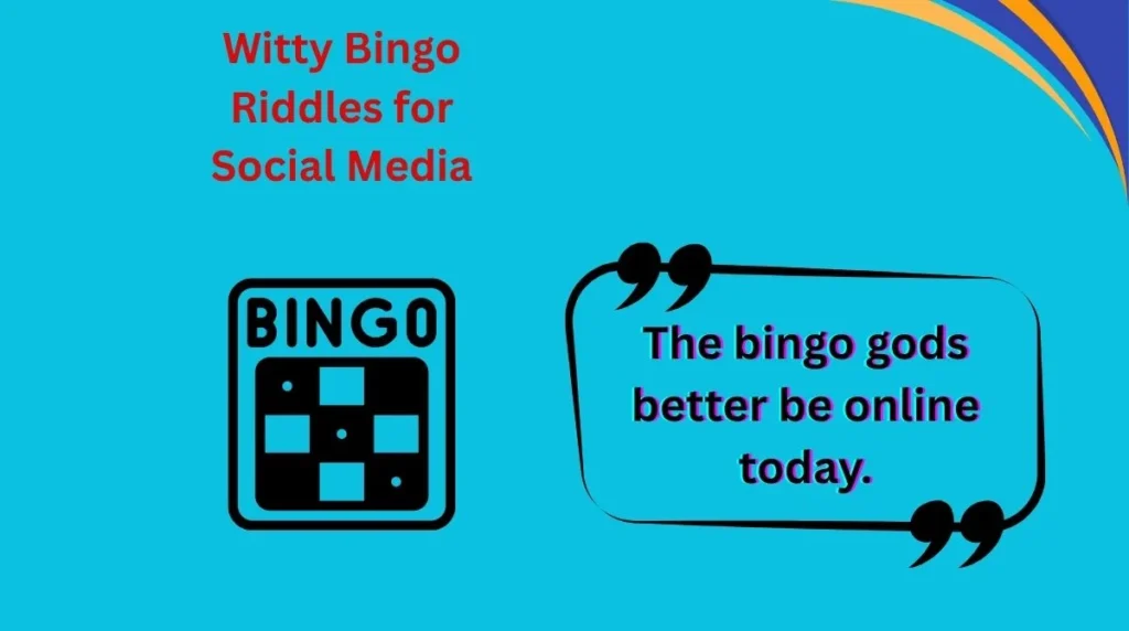 Witty Bingo Riddles for Social Media