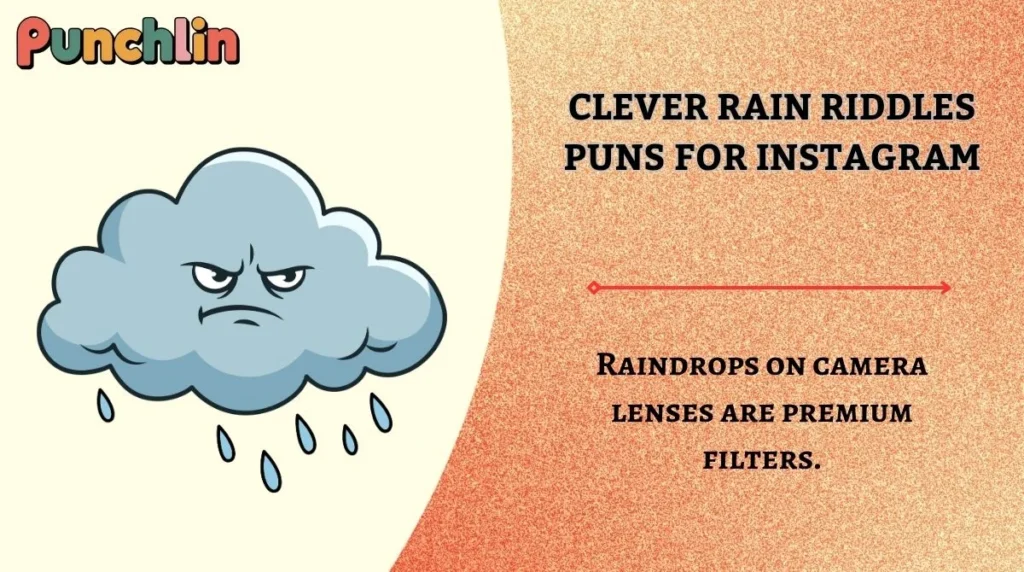 Clever Rain Riddles Puns for Instagram