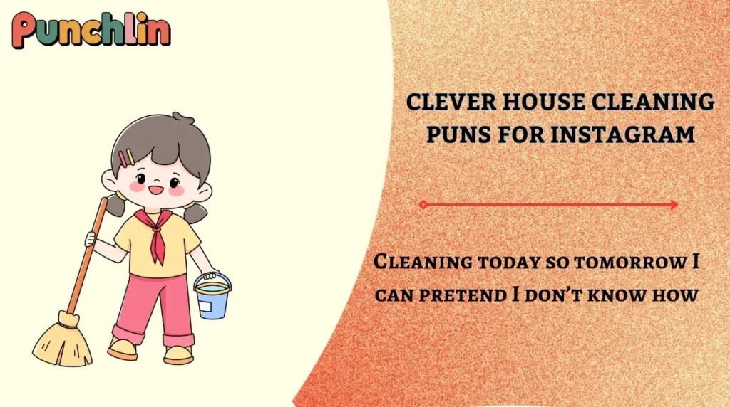 Clever House Cleaning Puns for Instagram