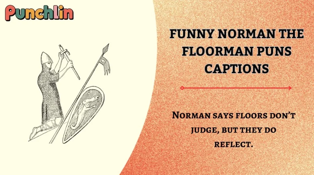 Funny Norman the Floorman Puns Captions