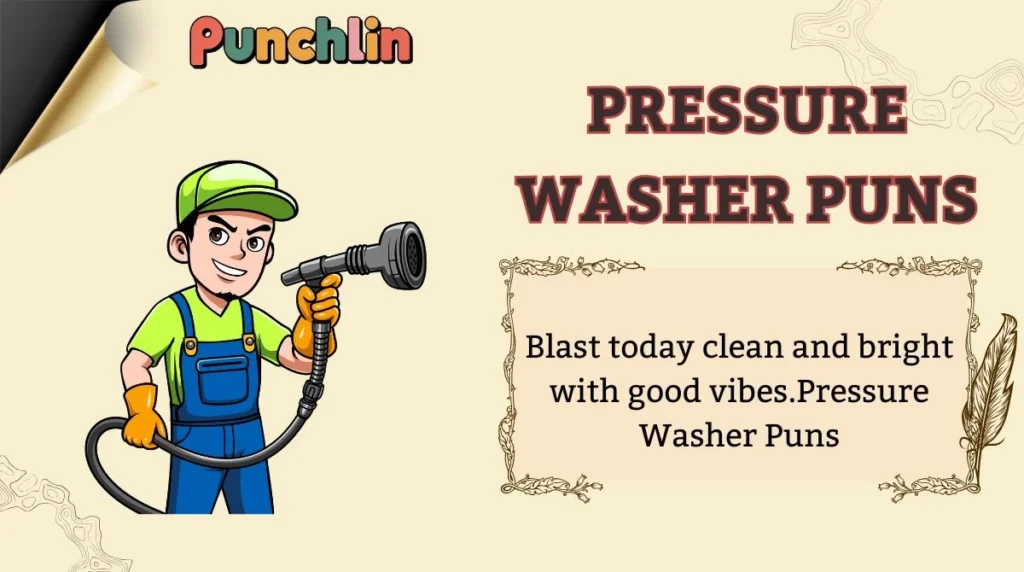 Funny Pressure Washer Puns Captions