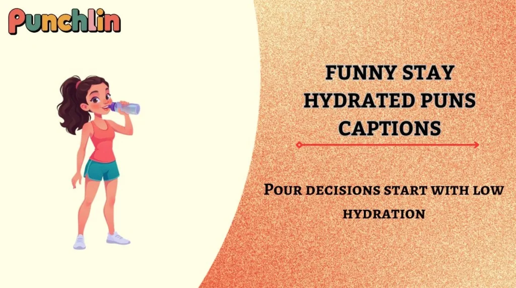 Funny Stay Hydrated Puns Captions