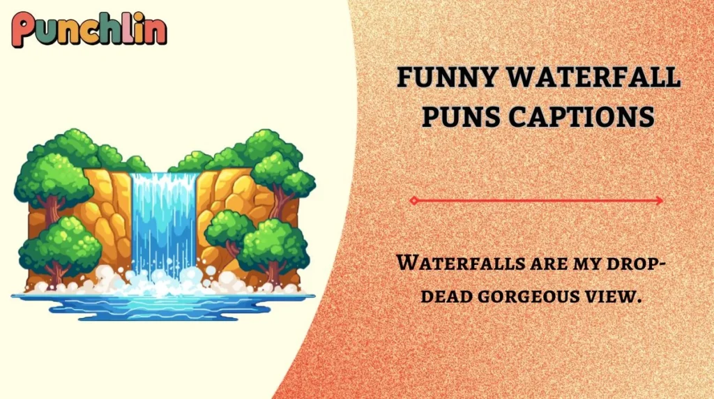 Funny Waterfall Puns Captions