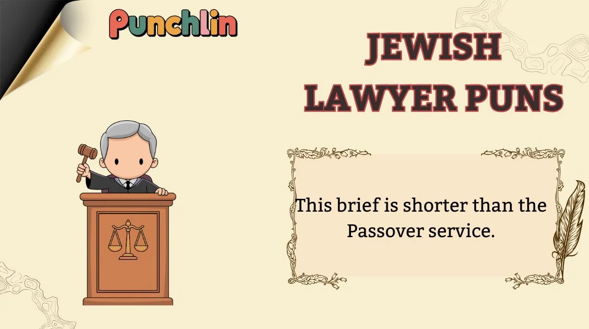 Jewish Lawyer Puns