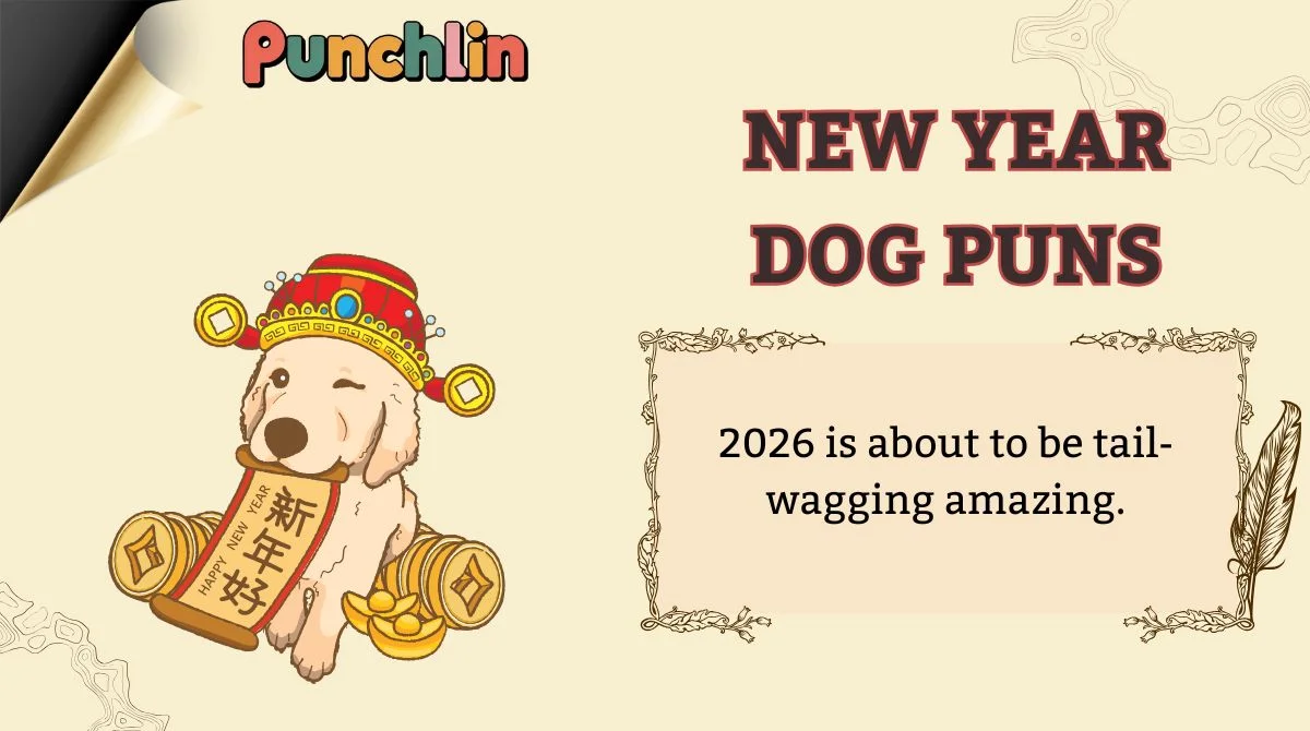 New Year Dog Puns